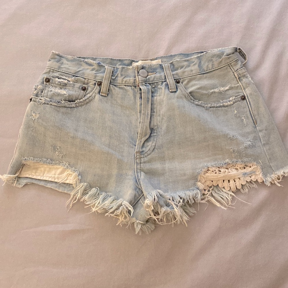 Free People Jean shorts